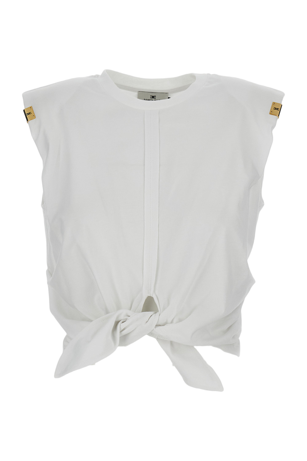 Cotton Oversized Tie-Waist T-Shirt
