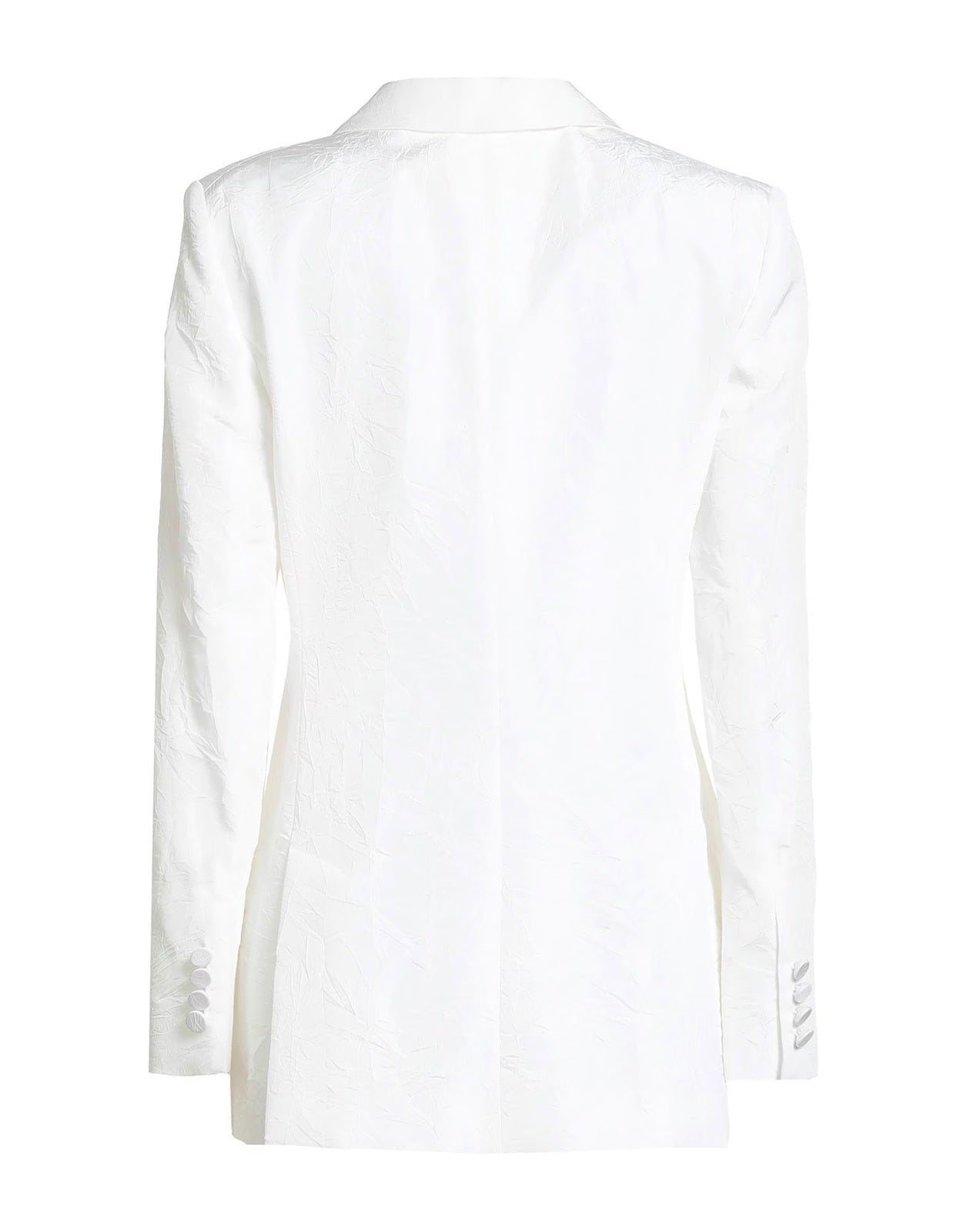 Tailored White Jacket with Structured Silhouette