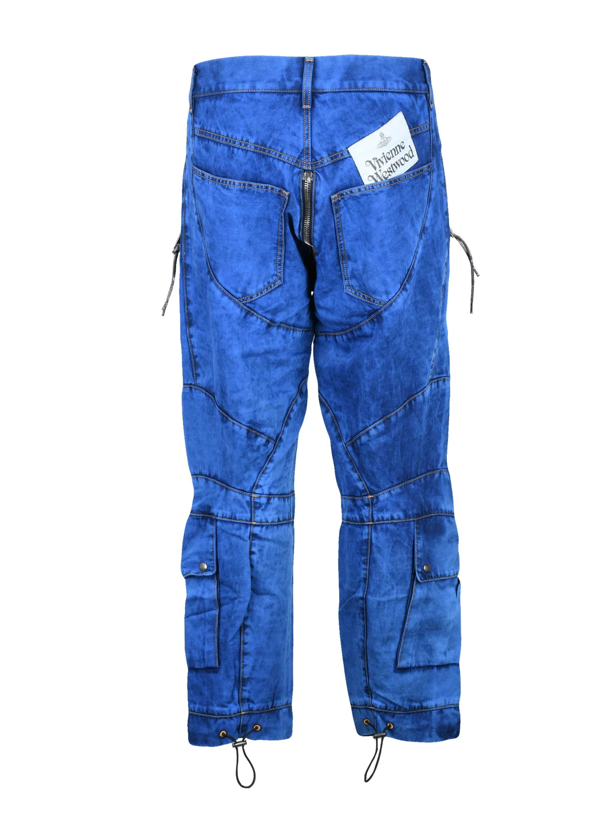 Chap Track Wide Leg Trousers With Adjustable Hem