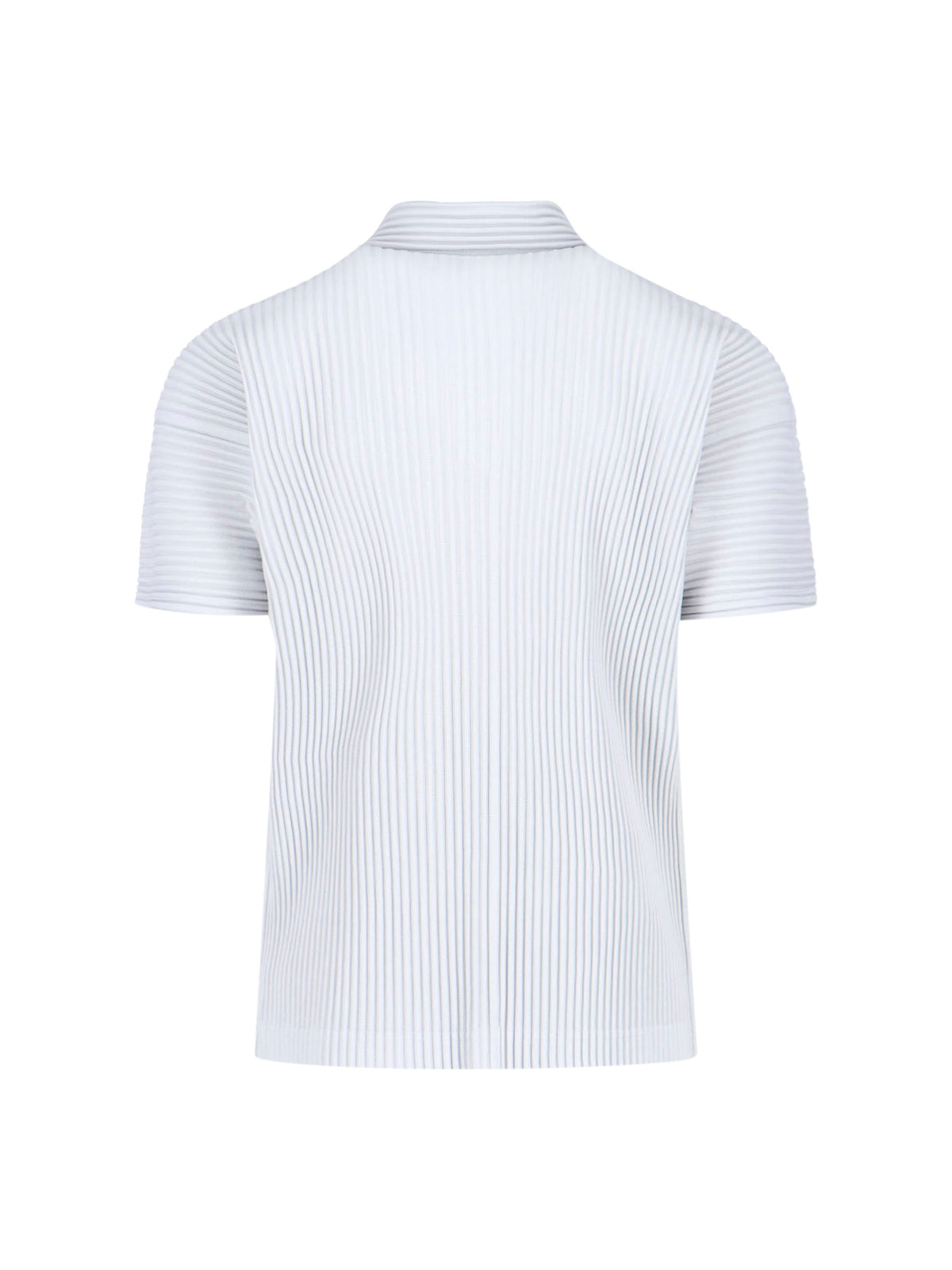 Pleated Short Sleeve Polo Shirt