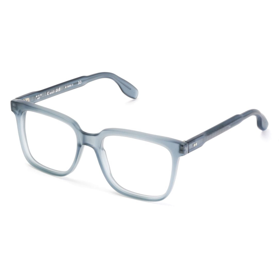 Big 3 Translucent Smoky Blue Rectangular Frame Eyeglasses