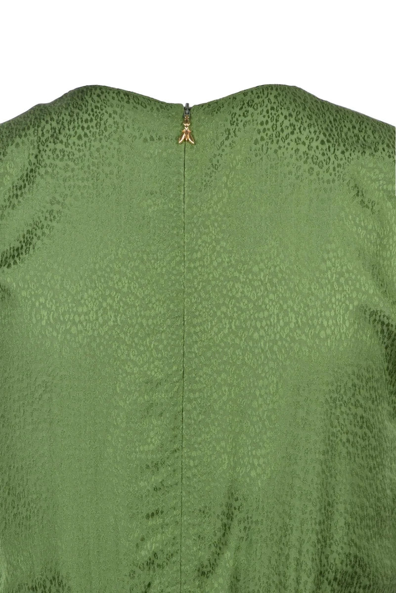 Long Flared Dress - Green