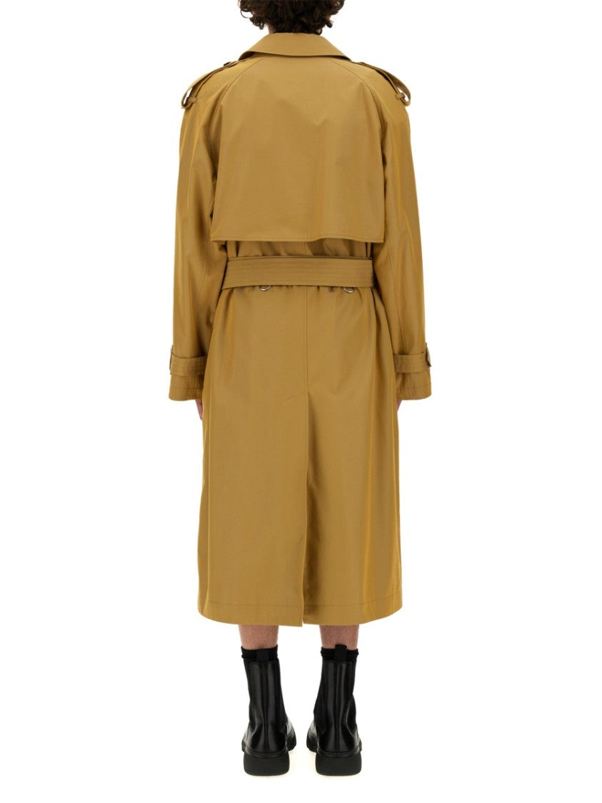Trench Coat With Double-Breasted Design