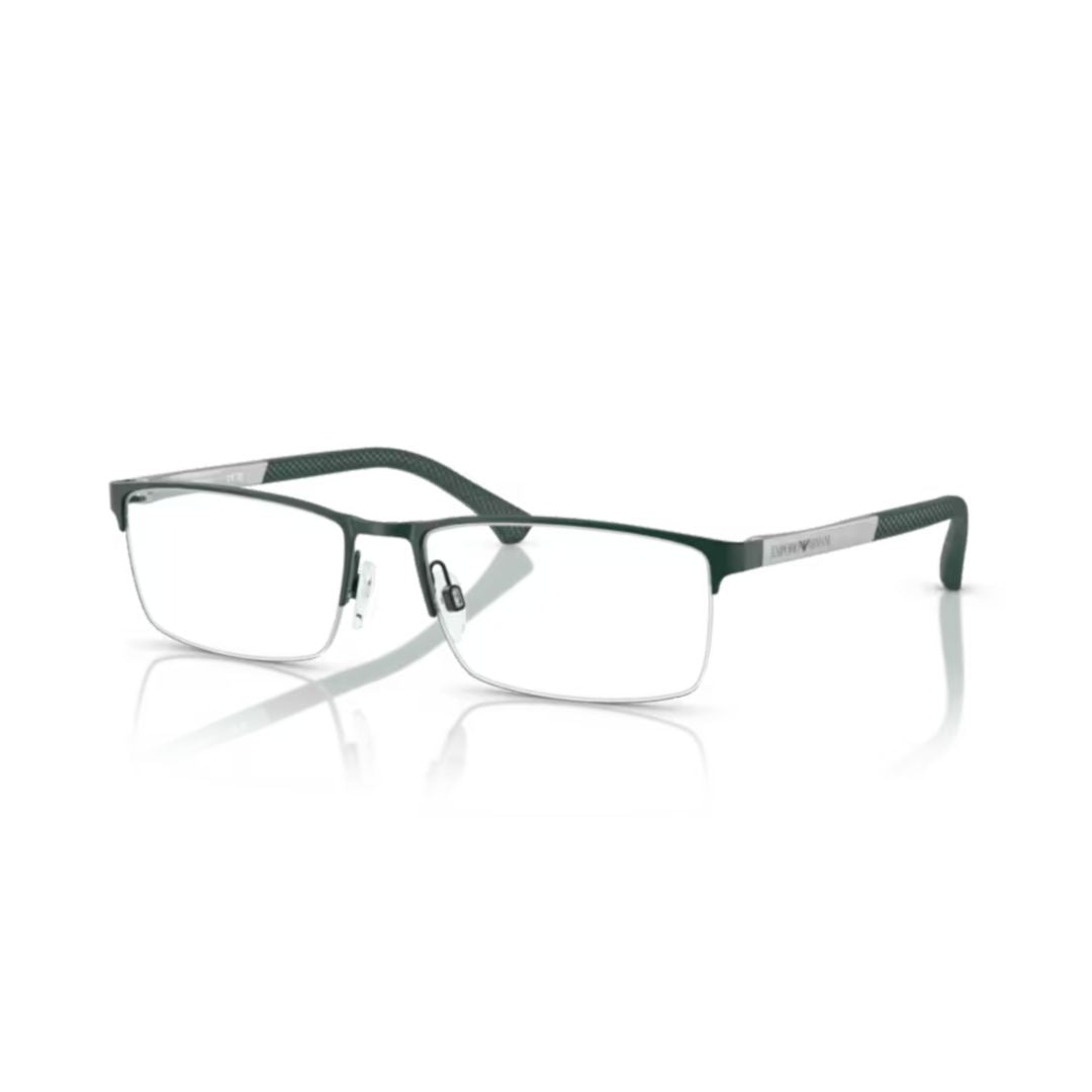 0ea1041 Rectangular Metal Frame Semi-Rimless Eyeglasses