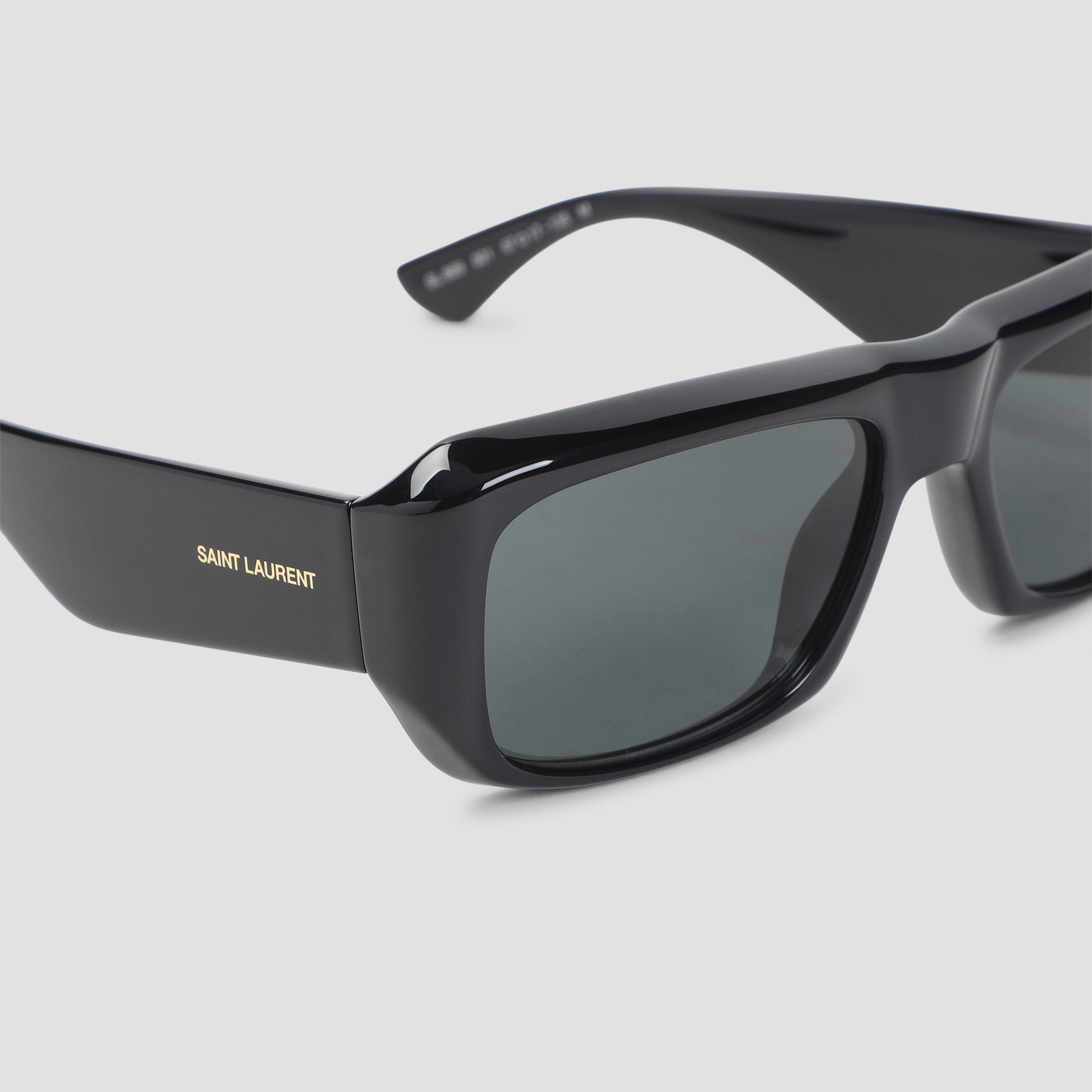 Rectangular Acetate Sunglasses With Gold Detailing