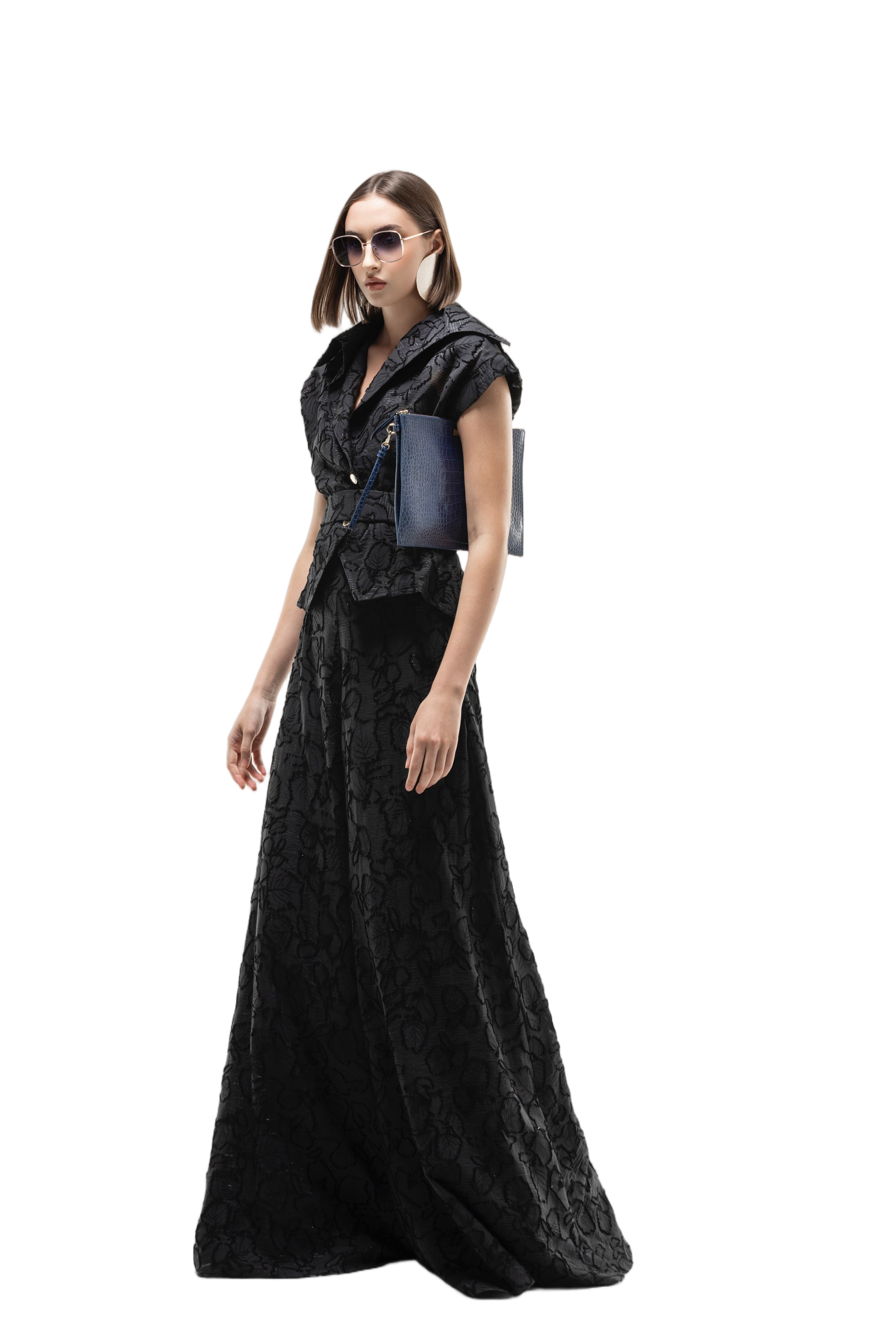 Textured Top And Wide Pants