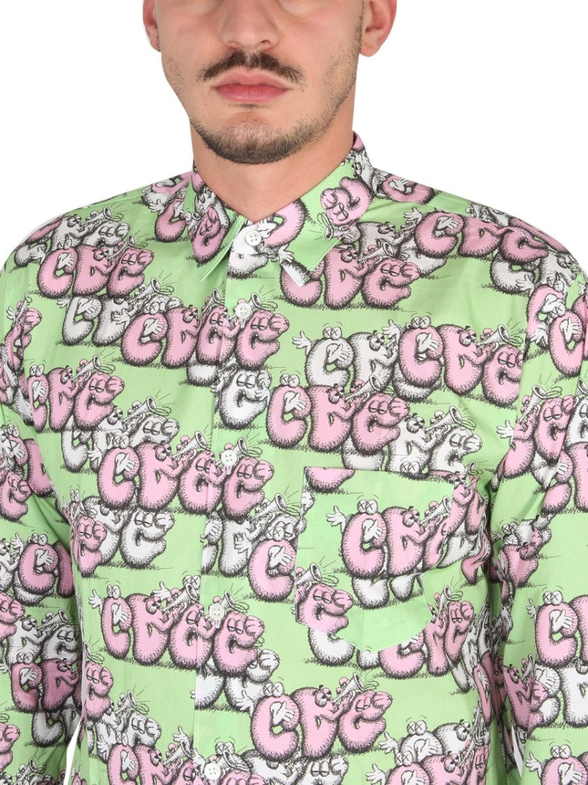 Printed Casual Shirt With Classic Collar