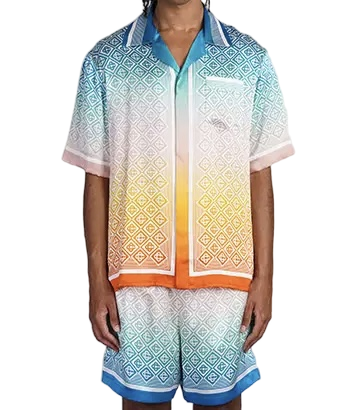 Gradient Blue and Orange Geometric Matching Set