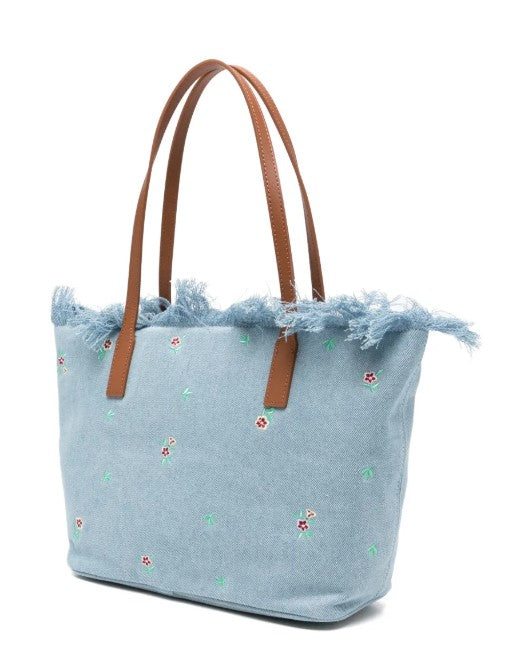 City Bag Mid Fringe Floral Shopper