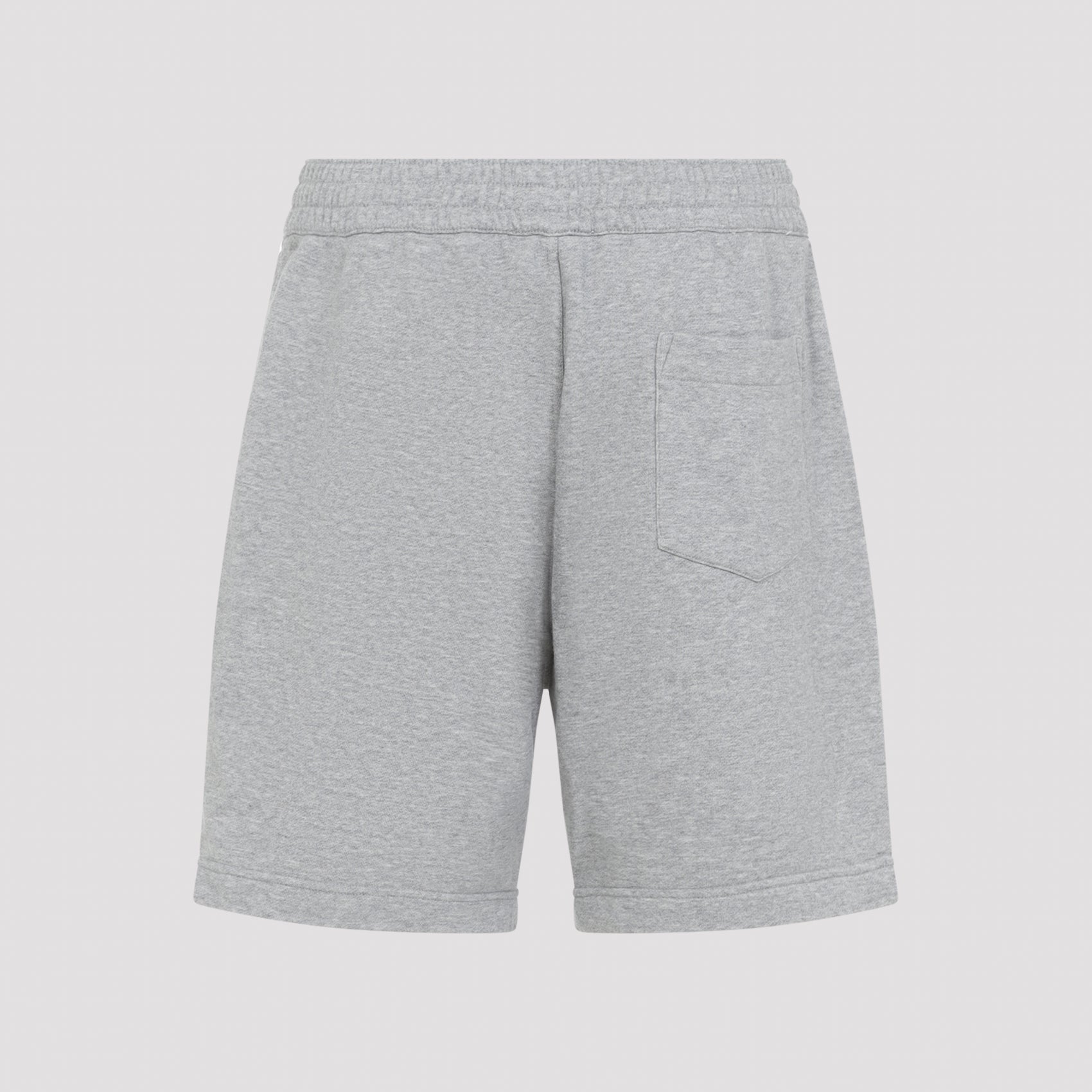 Heathered Grey Shorts With Elastic Waistband
