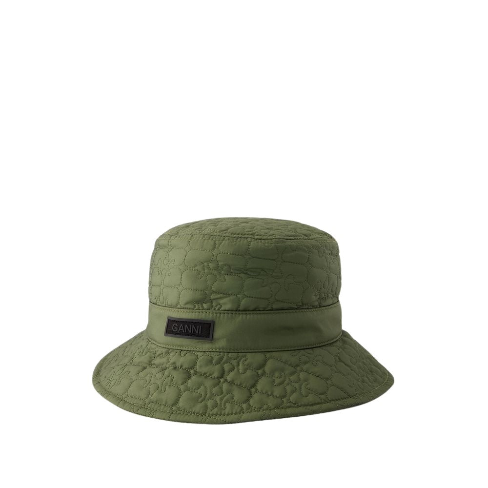 Quilted Tech Bucket Hat - Synthetic - Khaki