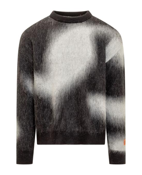 Gradient Patterned Fuzzy Knit Sweater