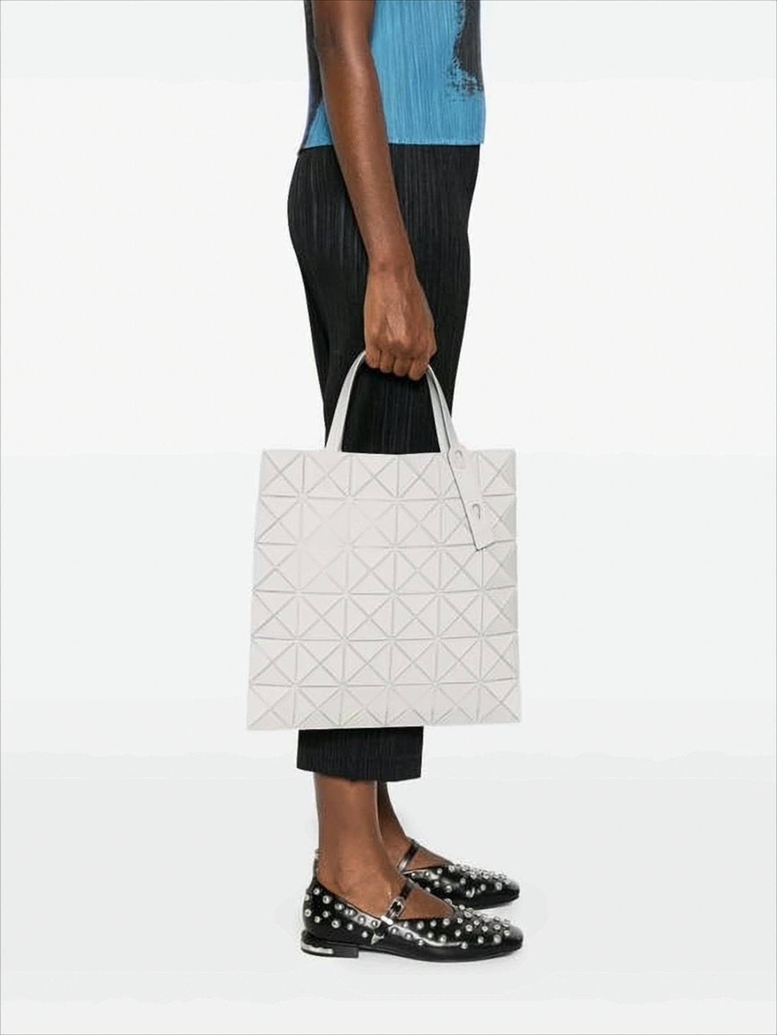 Geometric Tote Bag With Detachable Strap