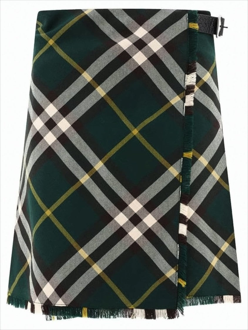 Tartan Plaid Midi Skirt