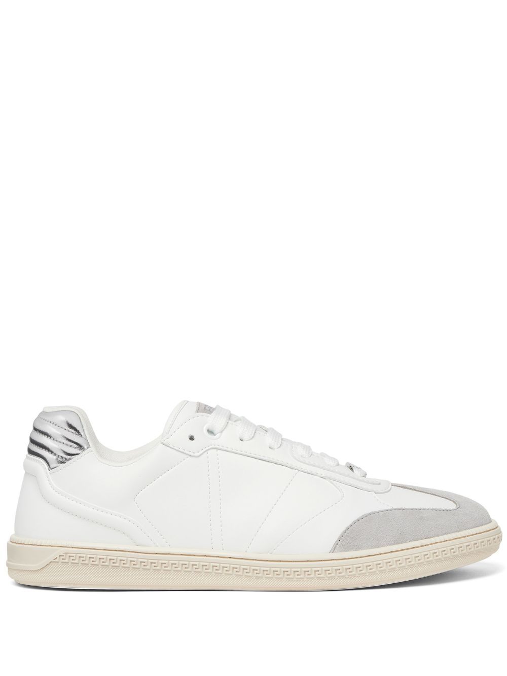 Low-Top Multicolour Sneakers With Silk And Nylon Accents