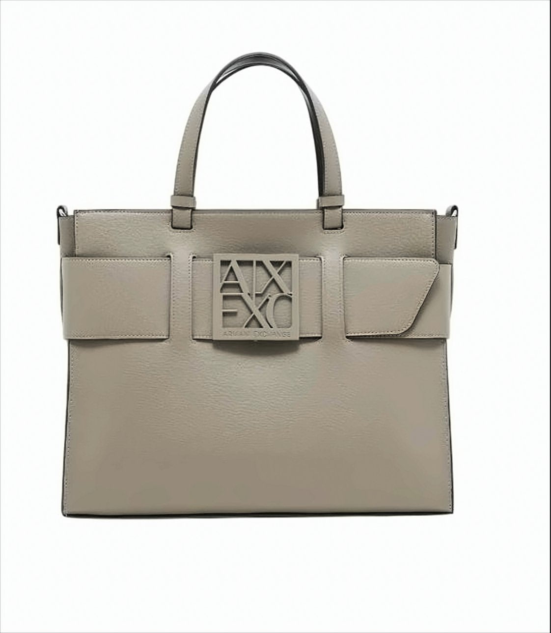 Structured Beige Tote Bag