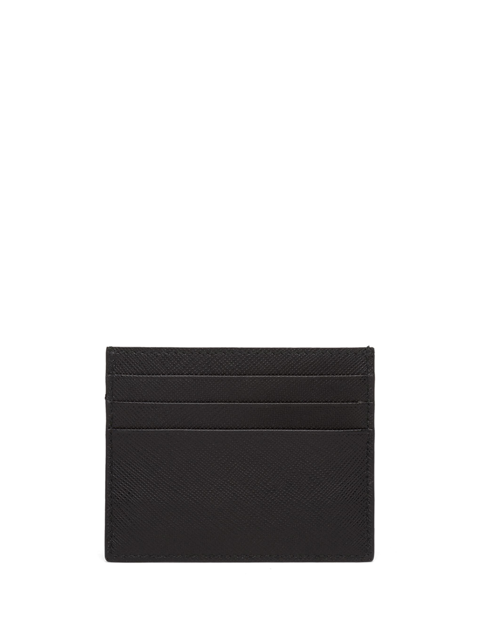 Black Saffiano Leather Card Holder