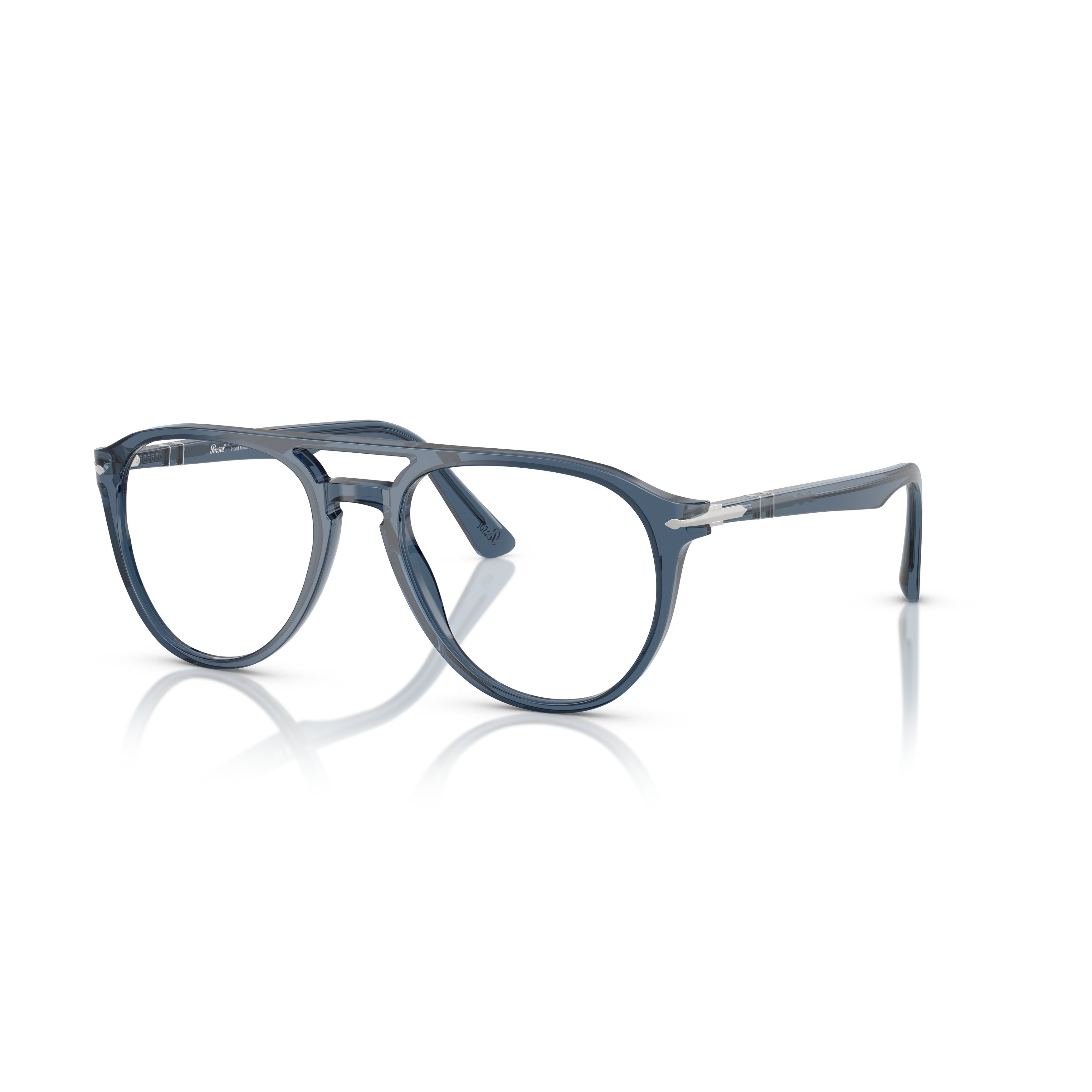 0po3160v Translucent Acetate Aviator Sunglasses with Double Bridge