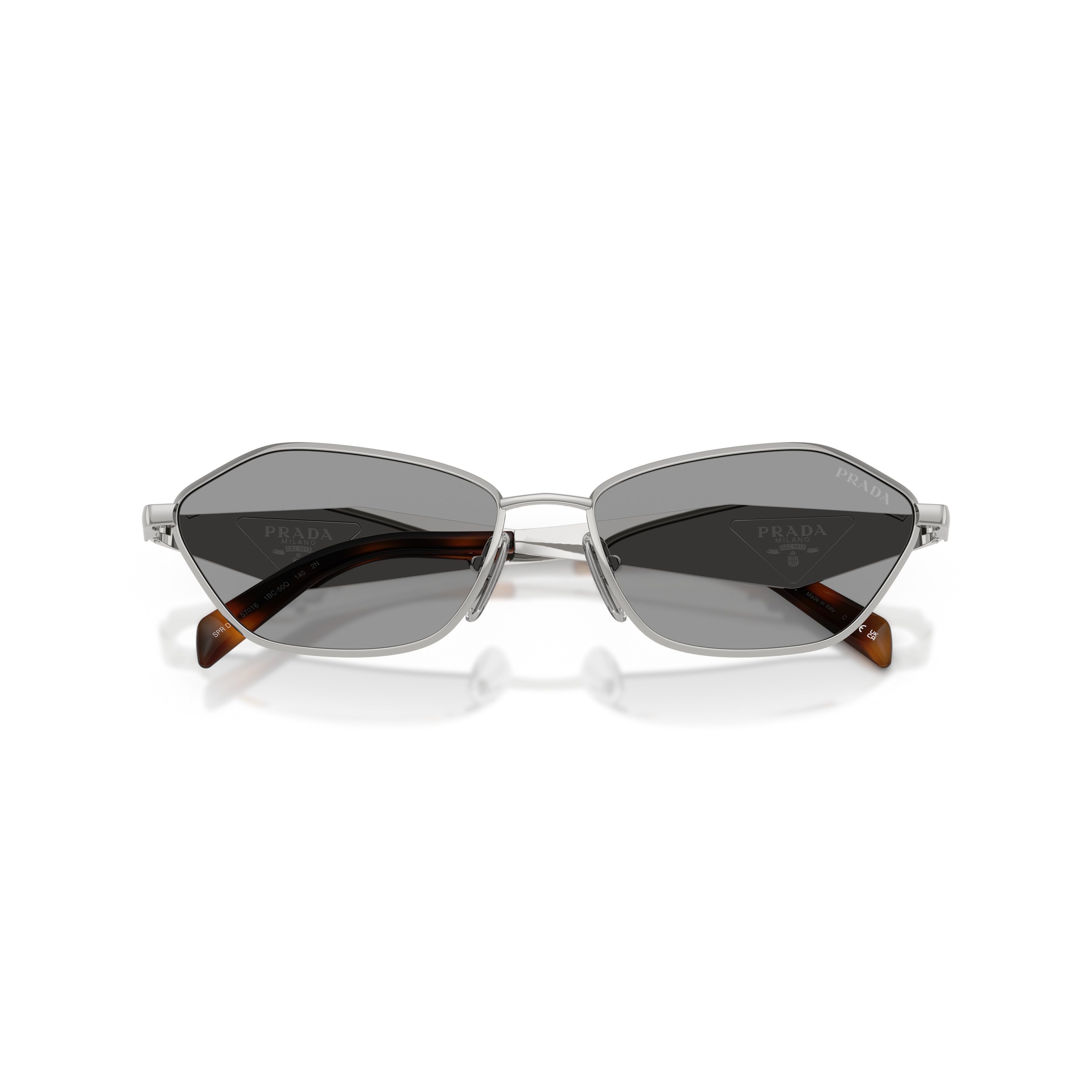 Tortoiseshell Angular Metal Frame Detail Sunglasses