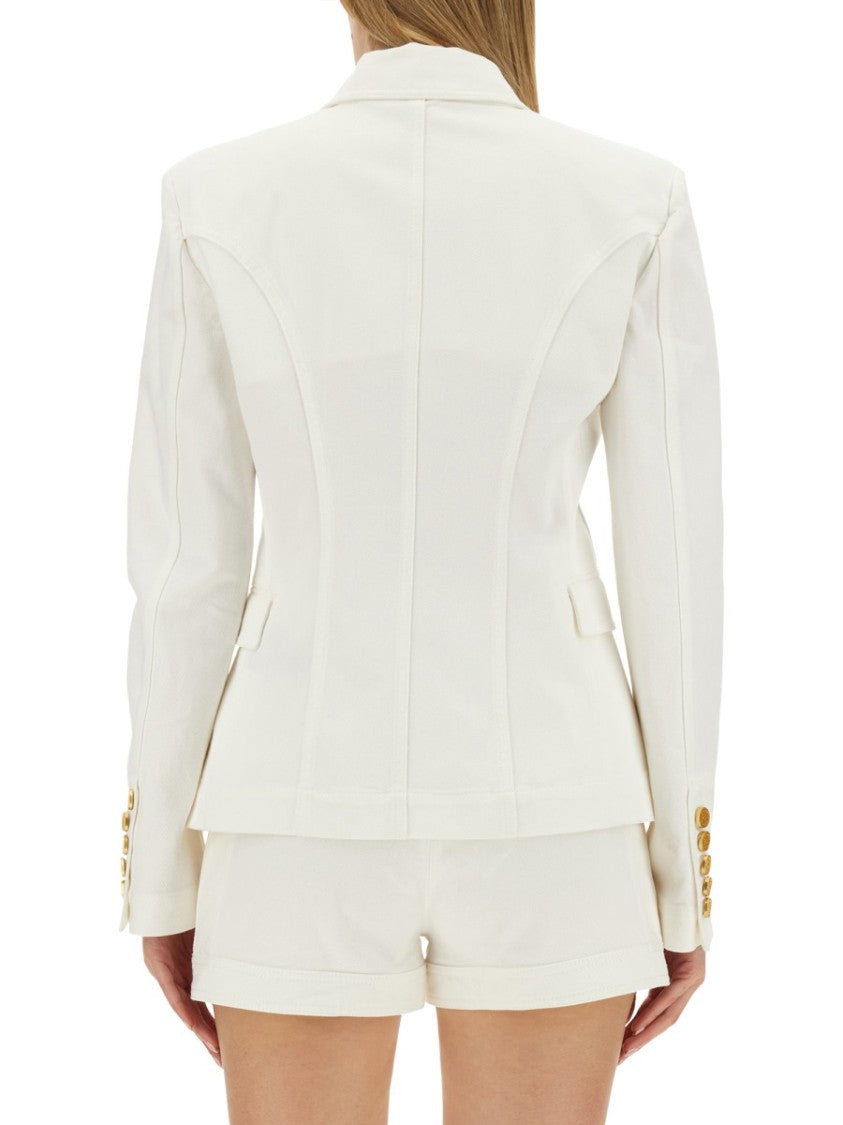 Double-Breasted Six-Button Jacket