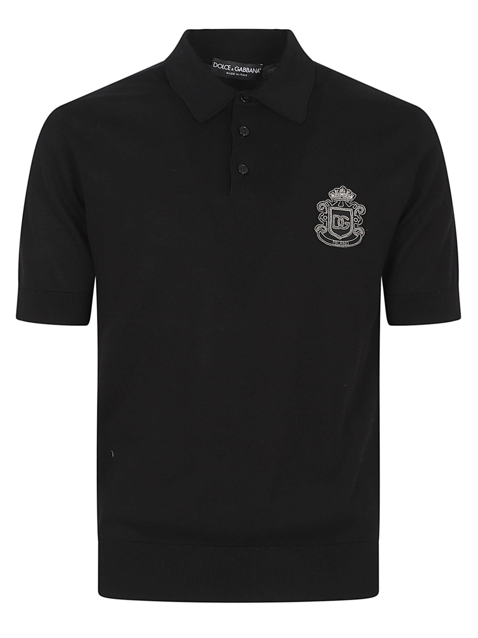 Short-Sleeve Black Polo Shirt