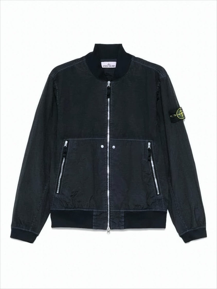 Black Lightweight Bomber Jacket