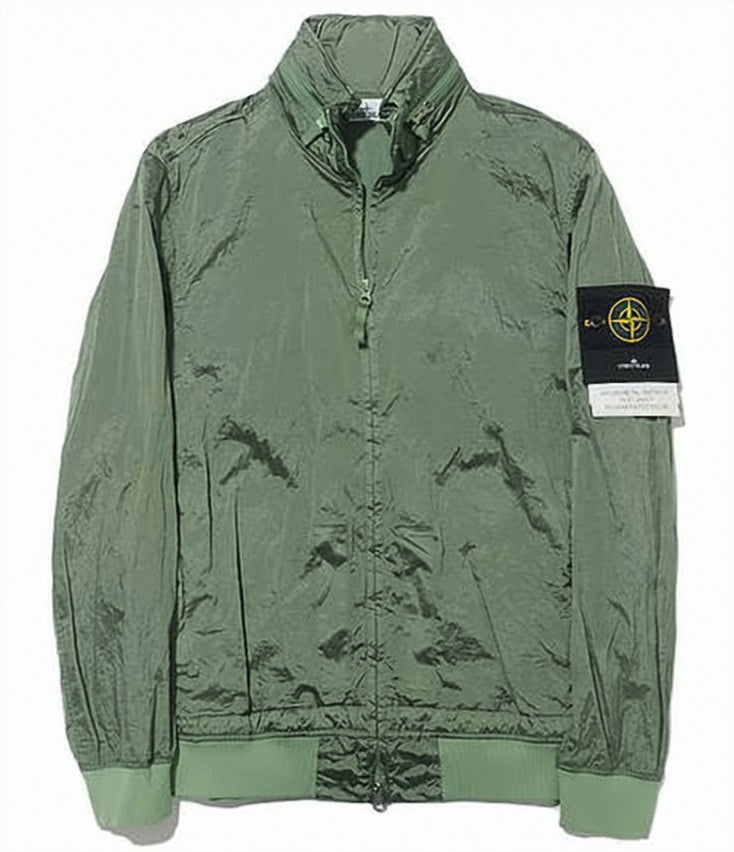 Lightweight Green Polyamide Utility Jacket