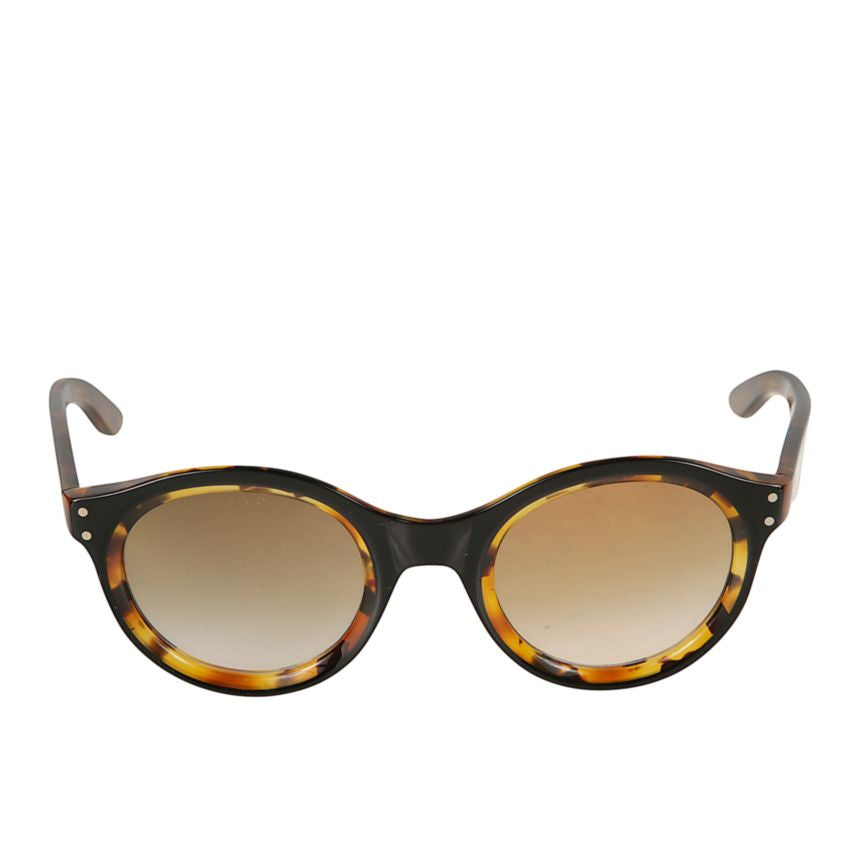 Thick Rounded Tortoiseshell Sunglasses with Curved Temples