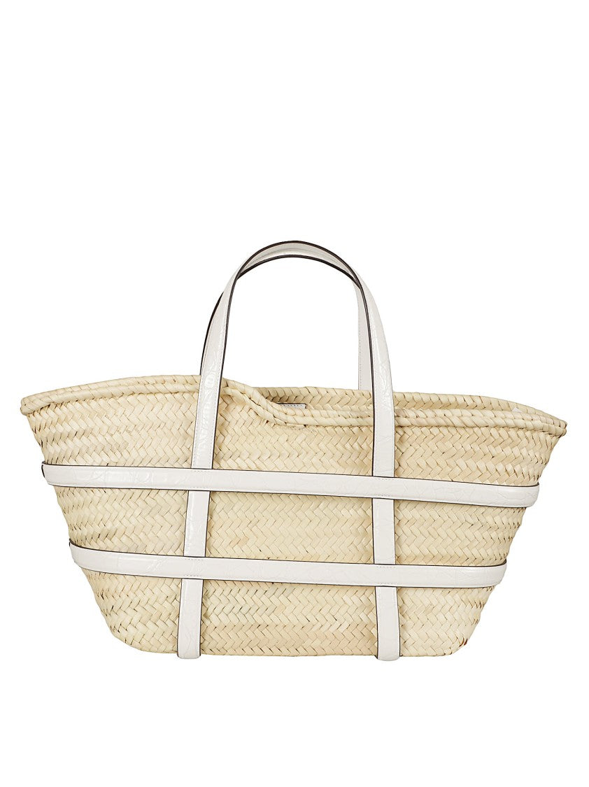 Structured Woven Raffia Tote