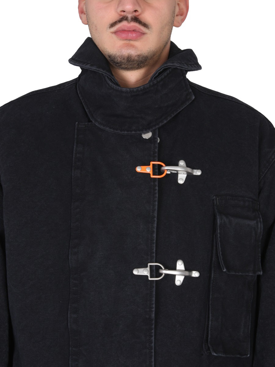 High Neck Canvas Jacket
