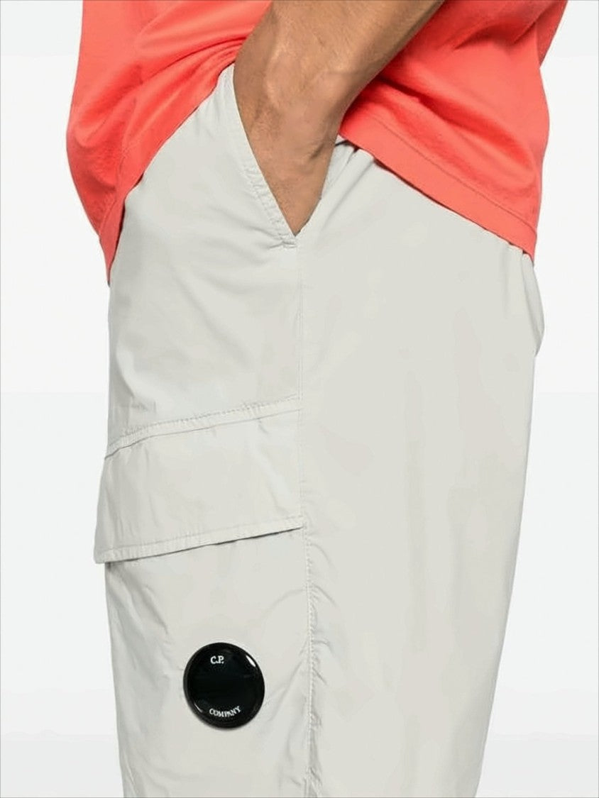 Relaxed Fit Mid-Thigh Shorts with Signature Lens Detail
