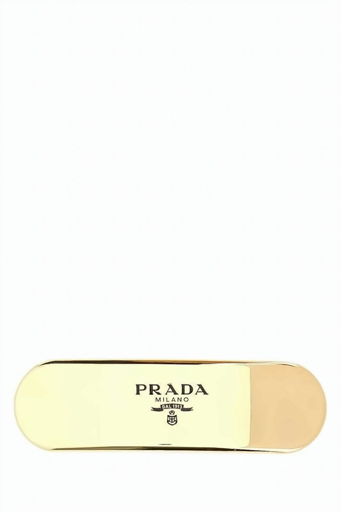 Polished Aluminum Hair Barrette with Gold Finish
