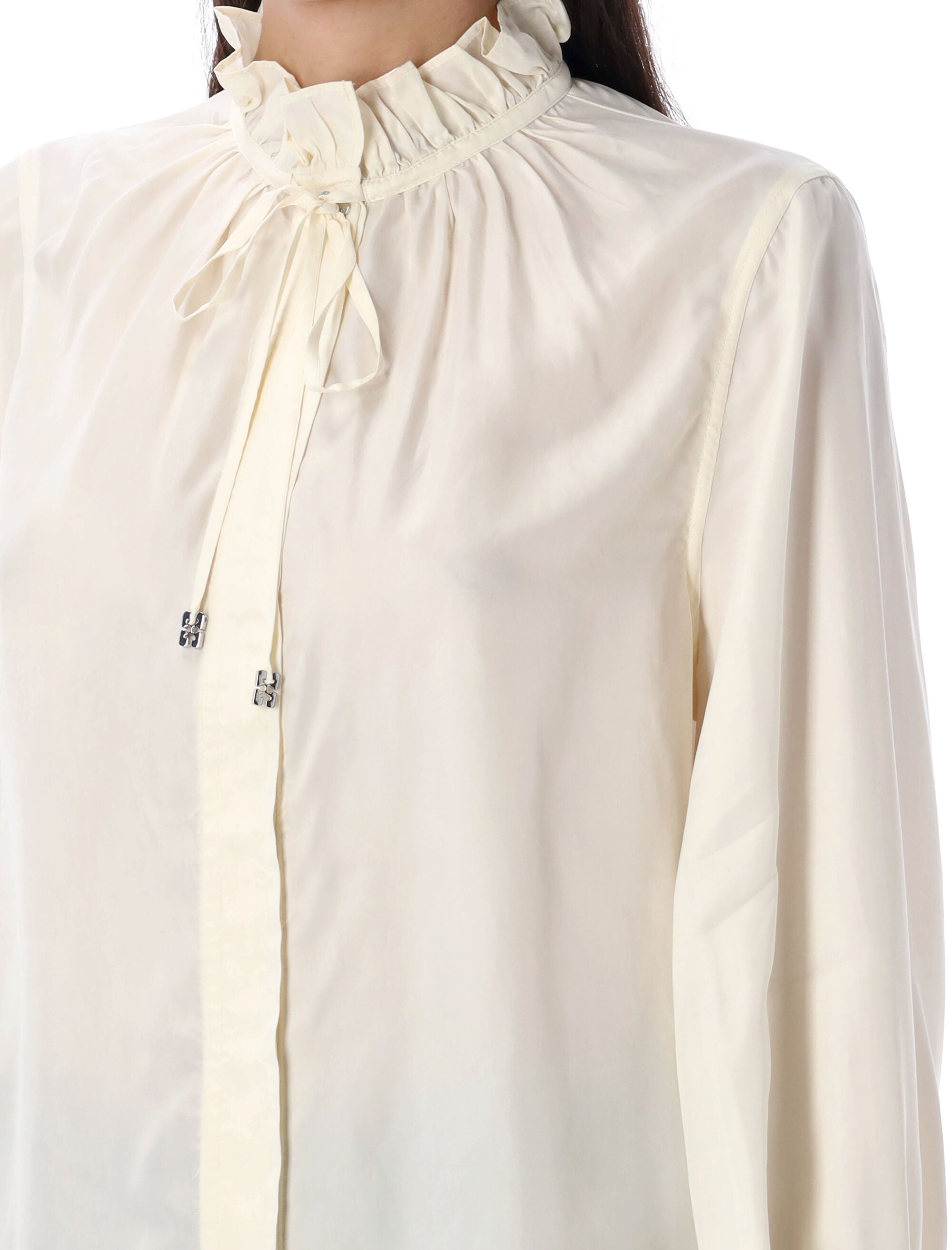 Fluid Cupro Tie Shirt