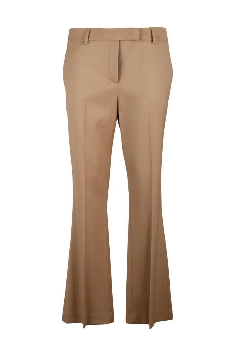 Straight Leg Pants Virgin Wool - Beige