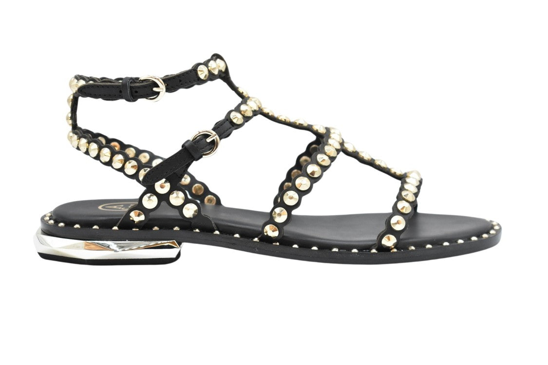 Black Flat Sandals