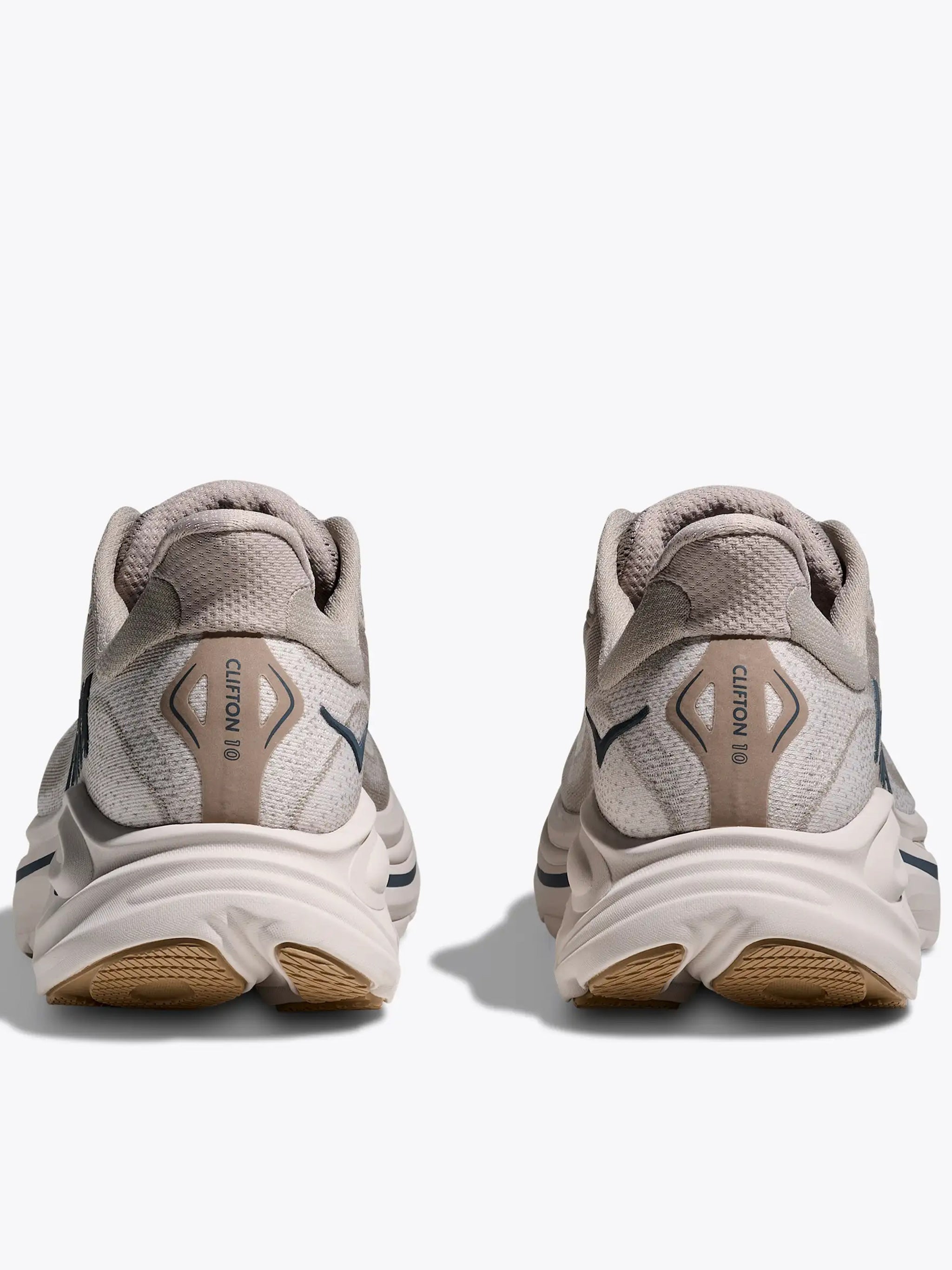 Beige Clifton 10 Cushioned Mesh Sneakers