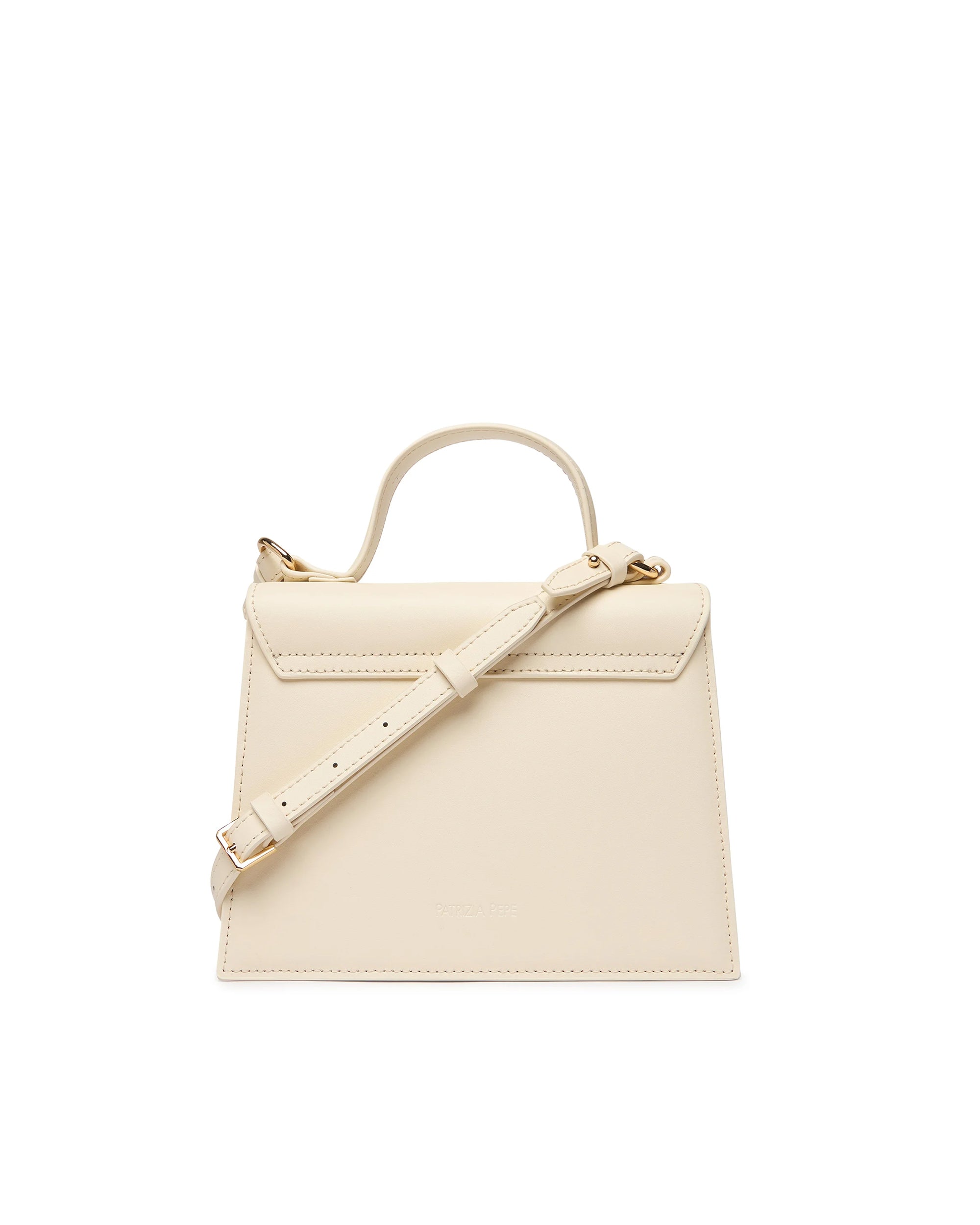 White Wooly Top Handle Bag