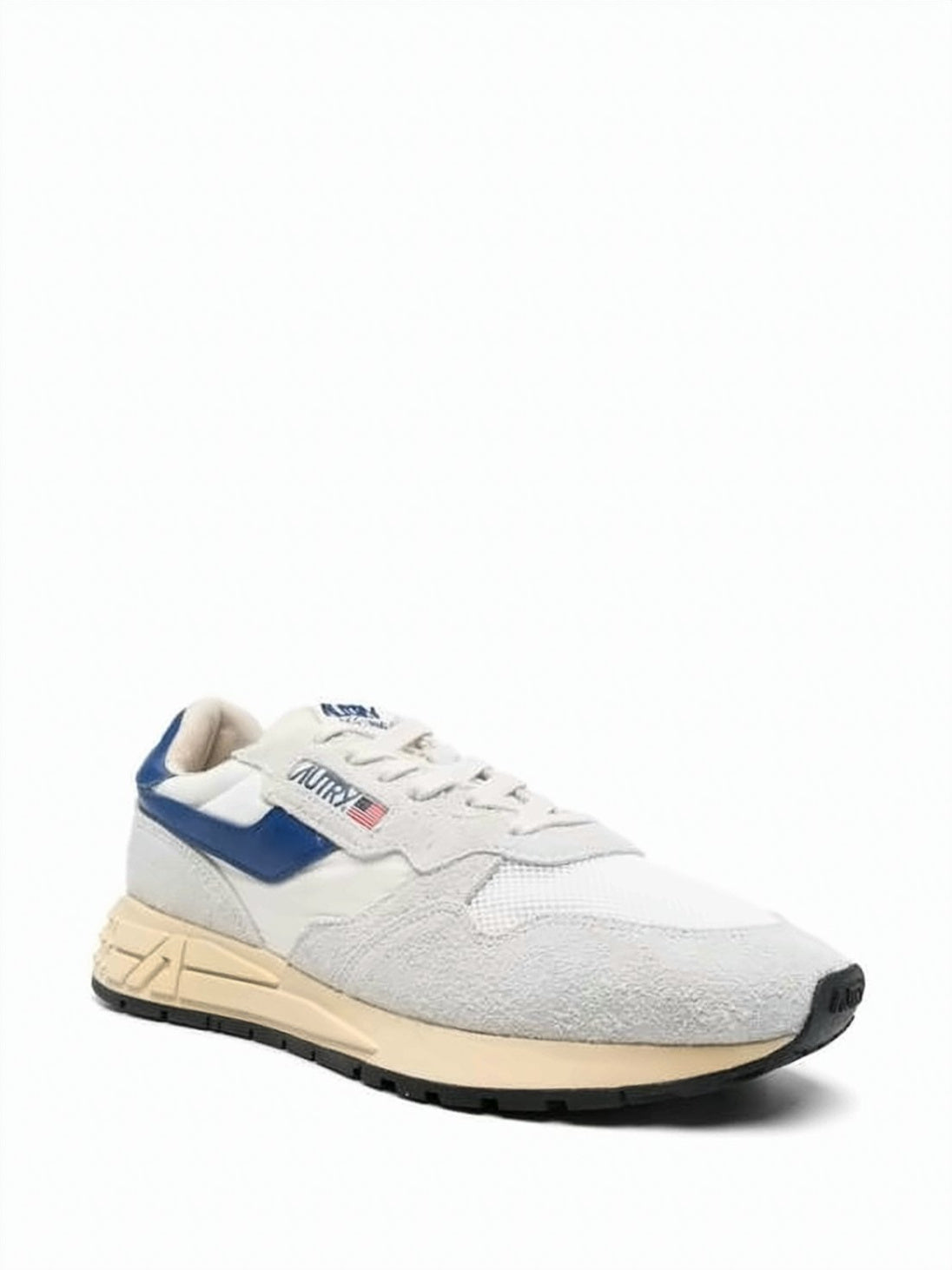 Low-Top Suede and Nylon Sneakers