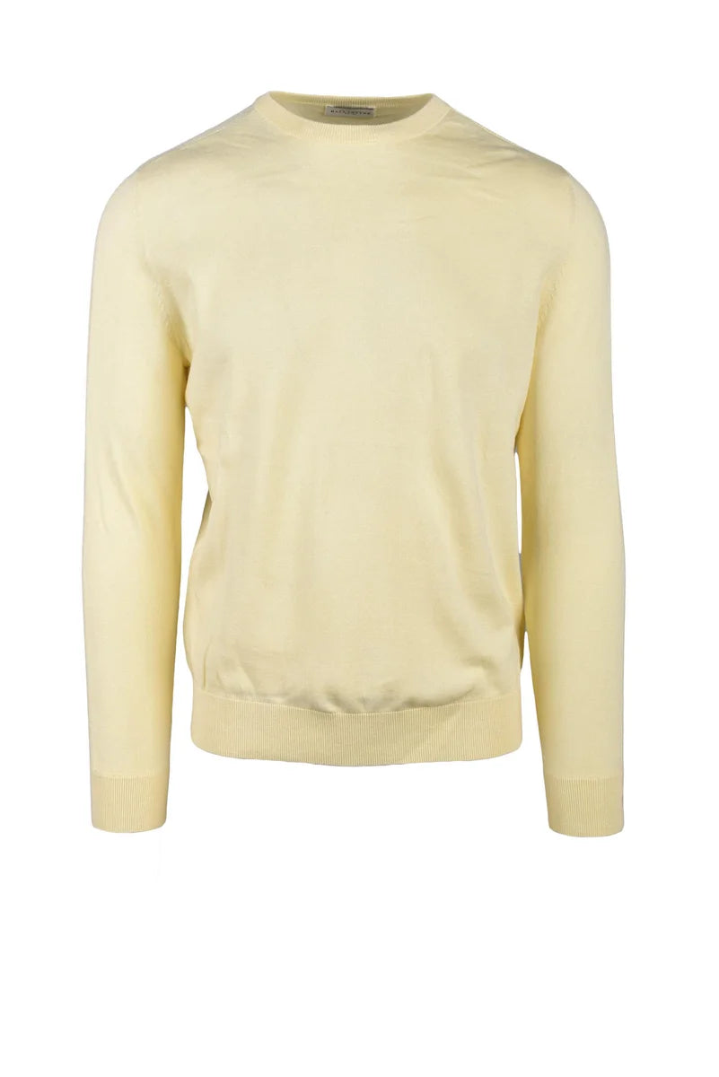 Cotton and Cashmere Sweater - Yellow
