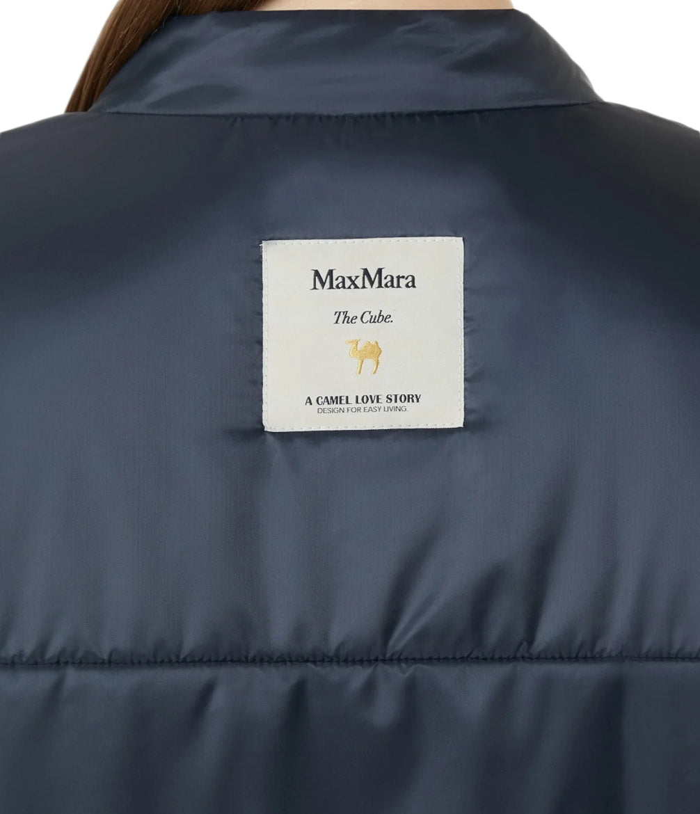 Smooth Matte Finish Short Padded Jacket with Chest Pocket
