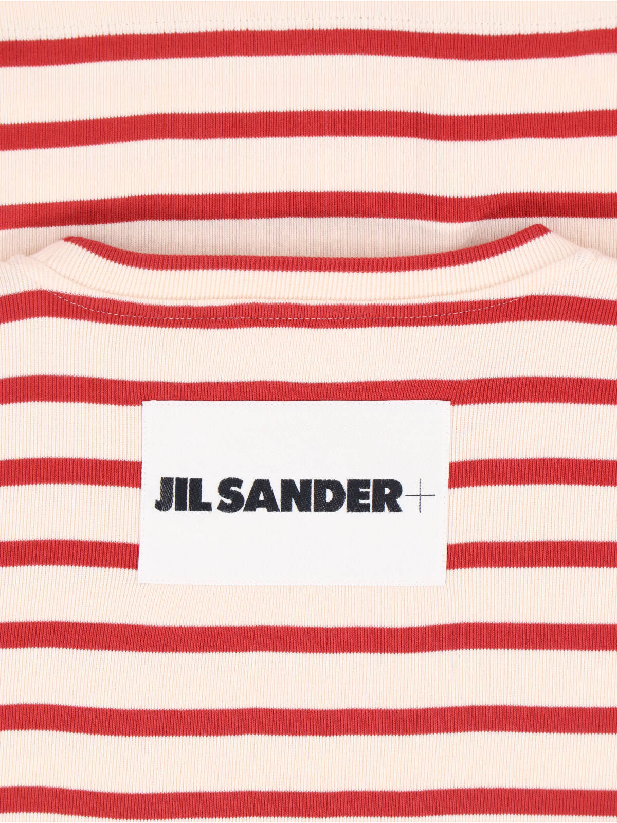 Red Horizontal Stripe Cotton T-Shirt