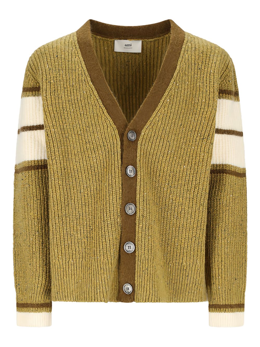 Olive Green V-Neck Sweater
