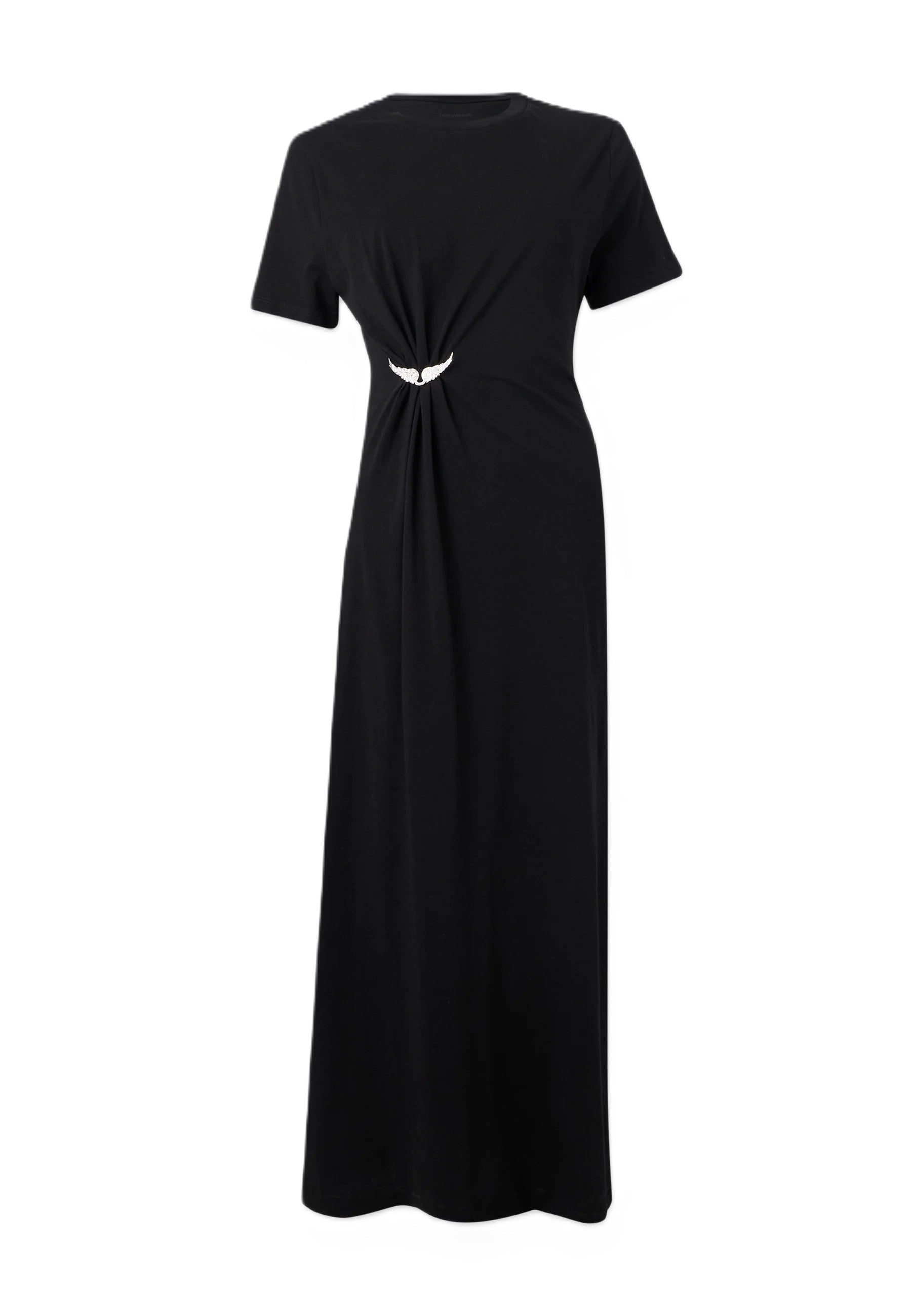 Mid-Calf Midi Dress with Gathered Waist