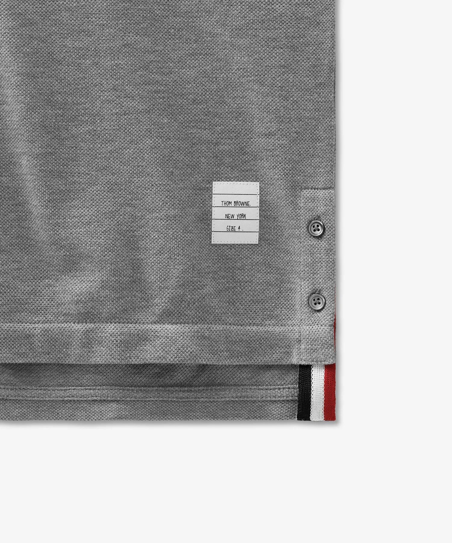 Short-Sleeve Crew Neck T-Shirt with Tricolor Tab Detail