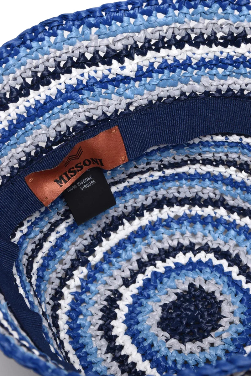 Raffia Hat - Turquoise