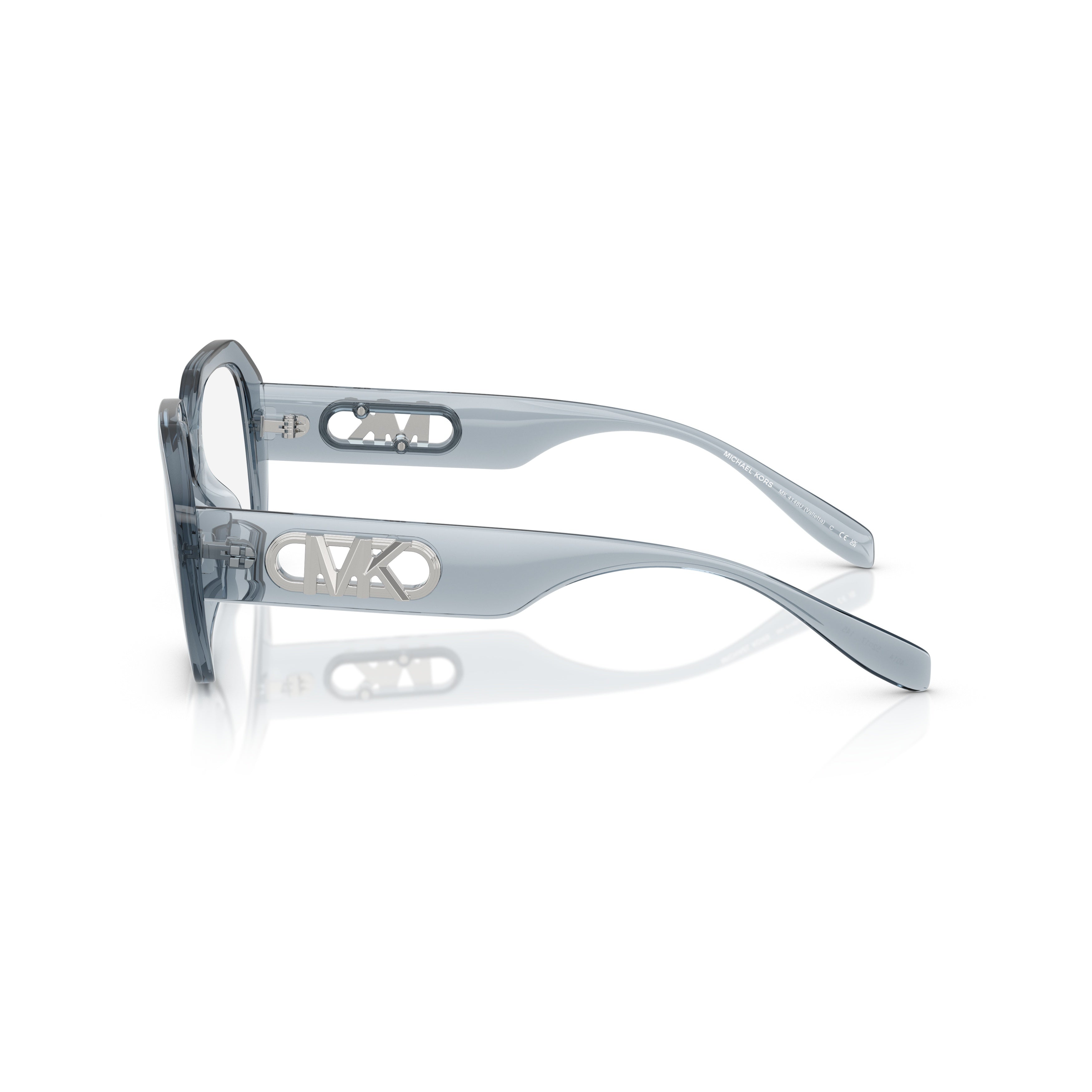 0mk4148u Oversized Square Frame Eyeglasses with Metallic Logo Details