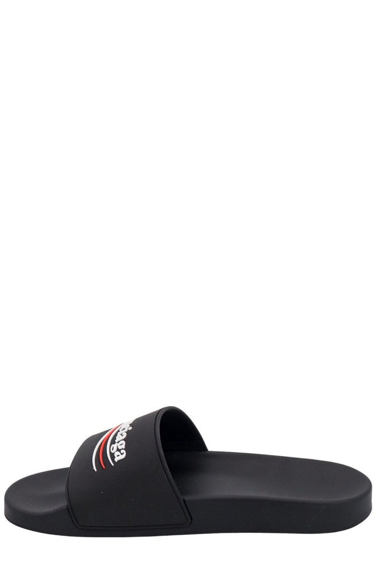 Minimalist Black Sandals With Secure Strap Design
