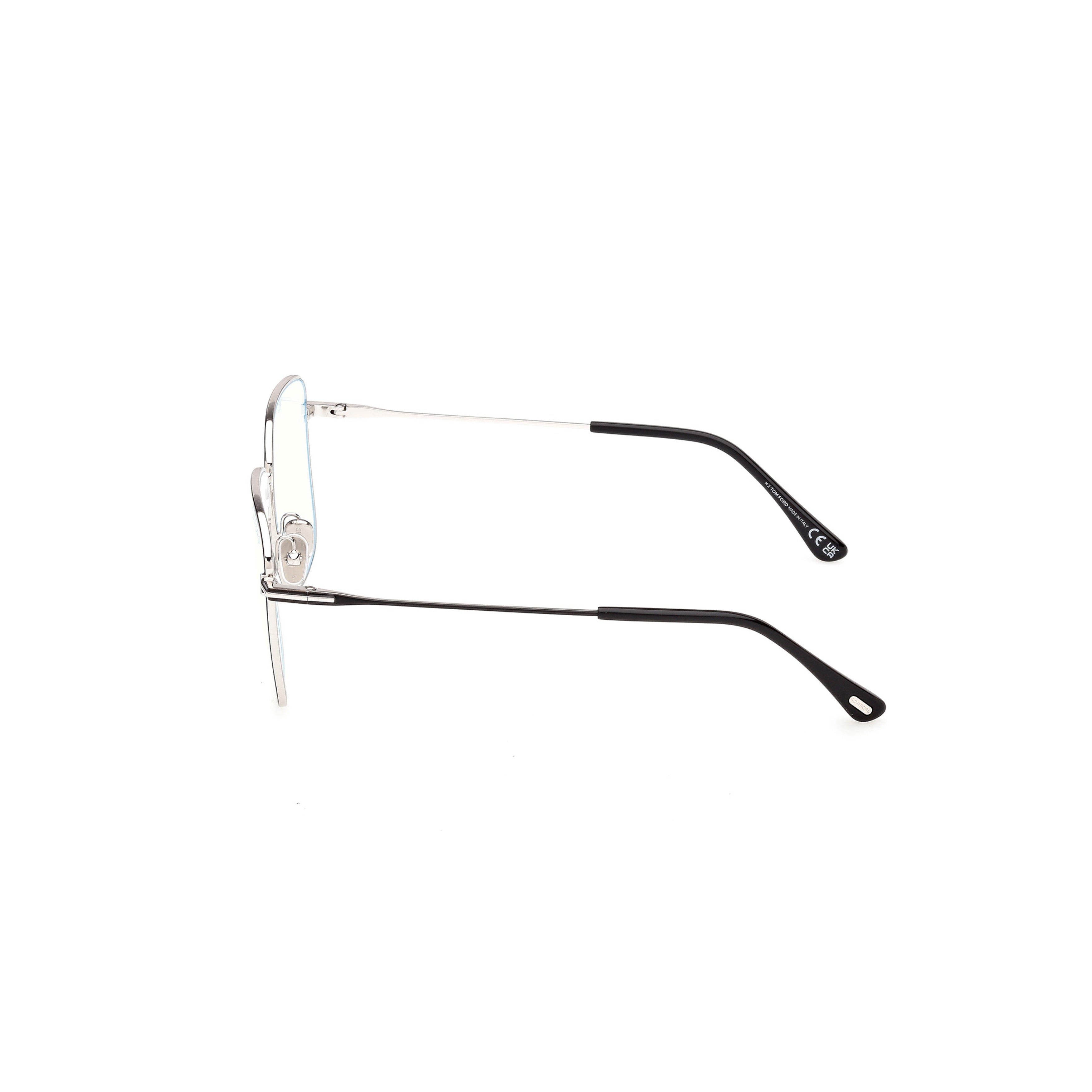 Ft6136-B Square-Shaped Silver-Toned Eyeglasses