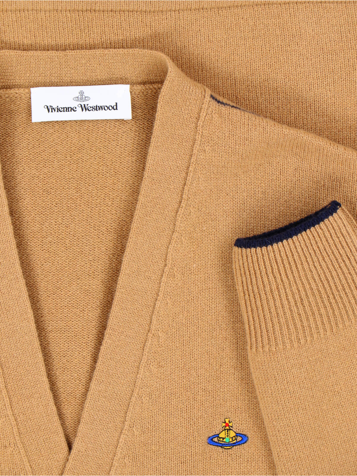 Brown Alex Wool Cashmere Cardigan