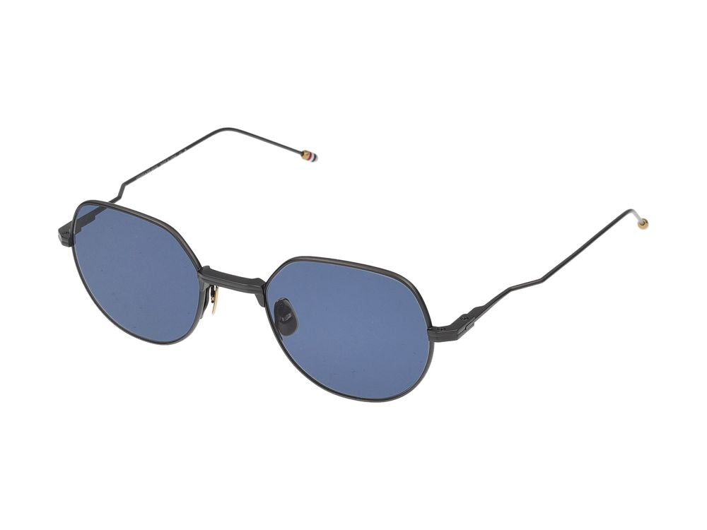 Acetate Frame Sunglasses with Titanium Accents and Classic Lenses